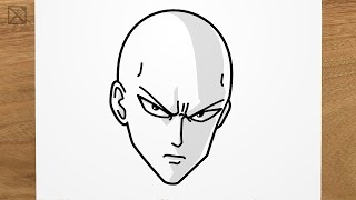 How to draw SAITAMA (One Punch Man) step by step, EASY