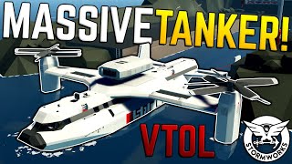 HUGE TANKER VTOL FLIES! - Stormworks Gameplay