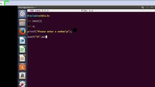 C programming-scanf-example-using-linux-ubuntu
