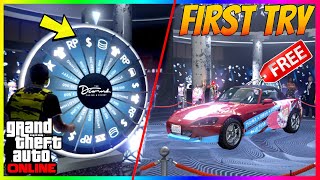 *SIMPLE* HOW TO WIN THE PODIUM CAR EVERY SINGLE TIME IN GTA 5 ONLINE | Lucky Podium Wheel Glitch