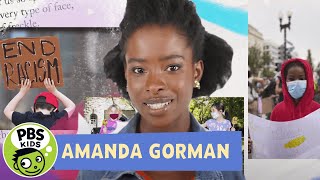 🇺🇸 Inaugural Poet Amanda Gorman reads "Talking Gets Us There" | PBS KIDS Talk About | PBS KIDS