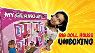 Big Doll House Unboxing / Glamour Plastic Doll House / #LearnWithPari