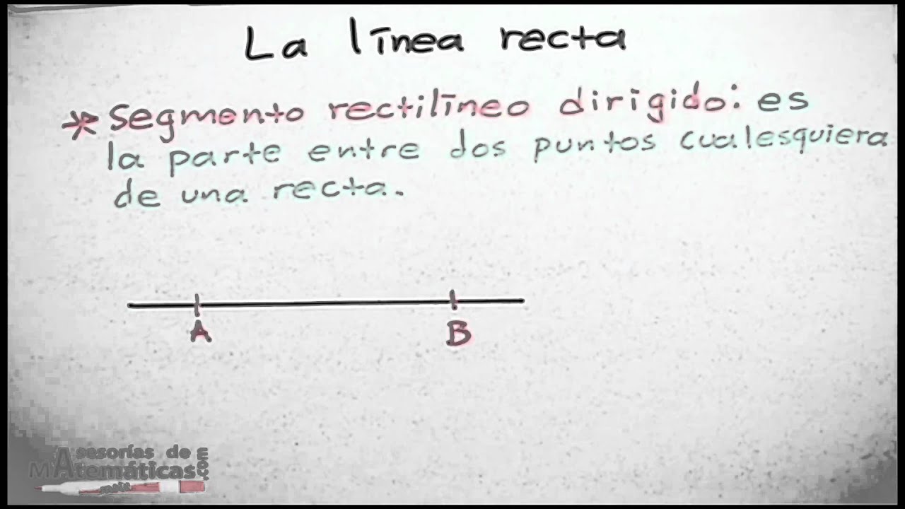 Concepto De Línea Recta - YouTube