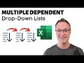 Quickly Create Multiple Dependent Drop-Down Lists in Microsoft Excel