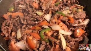 Bistec a la Mexicana o Bistec Ranchero deliciosa receta fácil y rápida de preparar