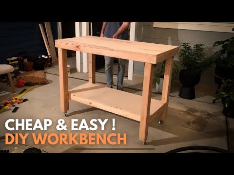 Cheap & Easy | DIY Workbench Build - YouTube