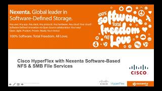 Cisco HyperFlex with Nexenta Software-Defined NAS- Training Webinar