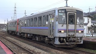 【4K】JR高山本線　普通列車キハ120形気動車　ｷﾊ120-22+ｷﾊ120-352　西富山駅発車