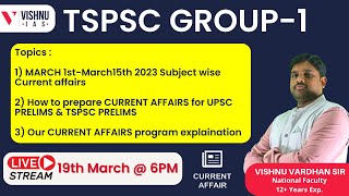 Current Affairs Explanation for UPSC \u0026 TSPSC Prelims by Vishnu Vardhan Sir | TSPSC Group 1