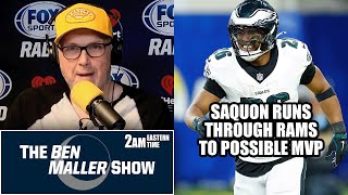 Saquon Barkley Runs Through Rams To Possible MVP | BEN MALLER SHOW