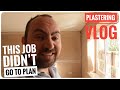 PLASTERING VLOG - This job didn’t go to plan. Putting up a stud, Dry lining a wall and skimming