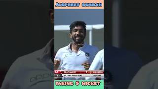 Jaspreet bumrah at the moment 5 wicket test match.#cricket  #viralshorts #ytshorts