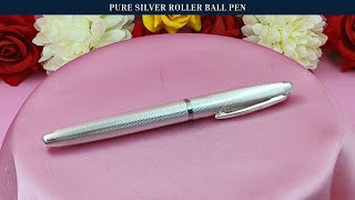 Pure Silver Rollerball Pen | Chandi ka Pen | Corporate and Luxury Gift | Osasbazaar #LuxuryWriting