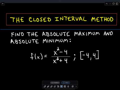 The Closed Interval Method to Find Absolute Maximums and Minimums The Closed Interval Method to Find Absolute Maximums and Minimums