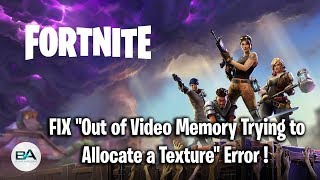Playtube Pk Ultimate Video Sharing Website - 02 19 fortnite error out of video memory trying to allocate a texture fix season 8