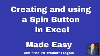 How to Create a Spin Button in Excel: Excel Form Controls Tutorial for Interactive Spreadsheets