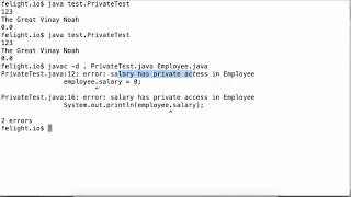 [Core Java] Private Access Modifier in Java