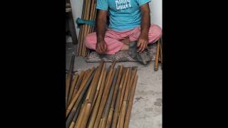 Bamboo cleaning for making flute