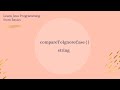String compareToIgnoreCase ( ) method in Java