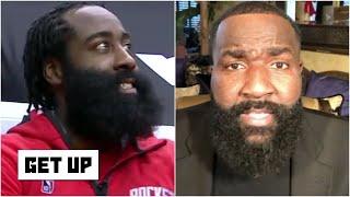 'You can't show up to work looking like me!' - Kendrick Perkins on James Harden | Get Up