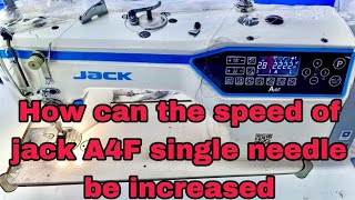 HOW CAN THE SPEED OF JACK A4F SINGLE NEEDLE BE INCREASED#speed#jack#jackmachine #jacks #stitching