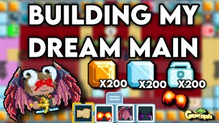 Building My Dream Main World 1000DLS+ OMG  | GrowTopia