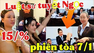 Tin Cực kỳ nóng Luật sư tuyết Ngọc Lên Tiếng đính chính Phiên Tòa 7/1 Rưng Động Cộng đồng mạng