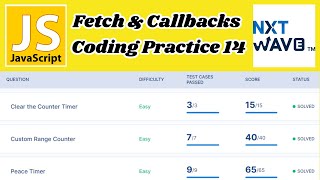 Fetch & Callbacks | Coding Practice 14 | JavaScript | NxtWave | CCBP 4.0