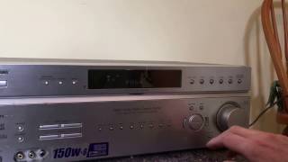 How to reset the Sony STR-DE598 FM/AM Receiver amplifier