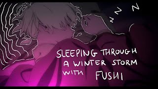 sleeping through a winter storm with Fushi | sad calming music