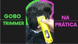 Gobo trimmer:NA PRÁTICA no diaadia#barbeiroiniciante #review #gobotrimmer