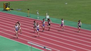 2017 秋田県陸上競技選手権 女子 100m 予選1組