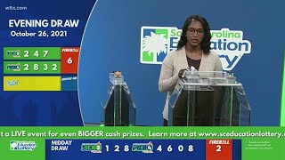 SC winning lottery numbers: October 26, 2021
