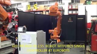 ABB IRB 4600-40/2.55 FOUNDRY PLUS ROBOT WITH IRC5 SINGLE CONTROLLER AT EUROBOTS