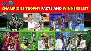 ICC Champions Trophy | Facts & Winner List( M.O.M & M.O.S) | From 1998 to 2017 |