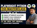 Mastering Playwright Python   CSS Selectors Deep Dive #playwright #playwrightpython #automation
