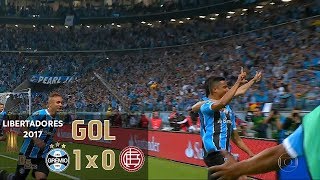 Gol - Grêmio 1 x 0 Lanús (ARG) - Final Libertadores 2017 - Globo HD