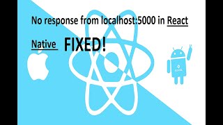 Not getting response from backend localhost in React Native - FIXED | Expo | NodeJS | NO PHP