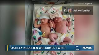 Ashley Korslien welcomes twins!