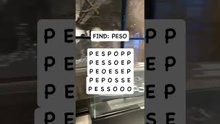 Observation Visual Test: 5 Seconds For You To Spot  PESO. Try Your Skills!  #search #puzzle #shorts