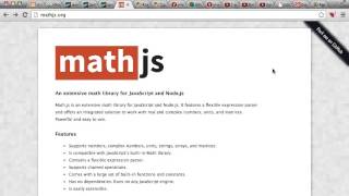 Math.js Overview