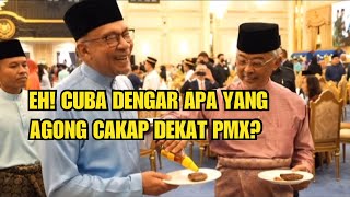 Dengar Apa Agong Cakap Dekat PMX - Majlis Aidilfitri Istana Negara #raya2023 #anwaribrahim #agong