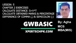 10 class computer chapter 2 Exercise programs Practical of GW BASIC How to calculate obtained marks