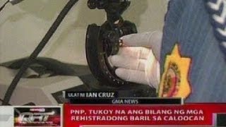 QRT: PNP, tukoy na ang bilang ng mga rehistradong baril sa Caloocan