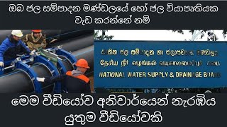 ඔබ ජල සම්පාදන මණ්ඩලයේ හෝ ජල ව්‍යාපෘතියක වැඩ කරන්නේ නම් මෙම වීඩියෝව අනිවාර්යෙන් නැරඹිය යුතු