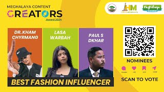 Nominees for the Best Fashion Influencer at the Meghalaya Content Creator Awards|Hello Meghalaya