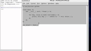 Python 33 Dictionary Parameters