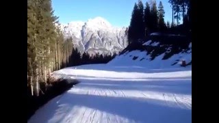 Steinbergpiste in Leogang bis zur Mittelstation