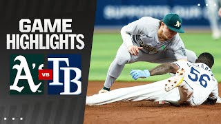 Athletics vs. Rays Game Highlights (5/30/24) | MLB Highlights
