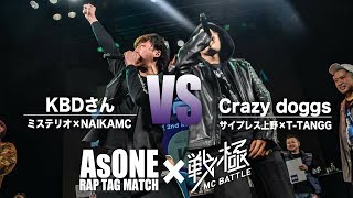 T-TANGG×サイプレス上野 vs NAIKA MC×ミステリオ/戦極×AsONE 戦クロ4(2019.4.29)